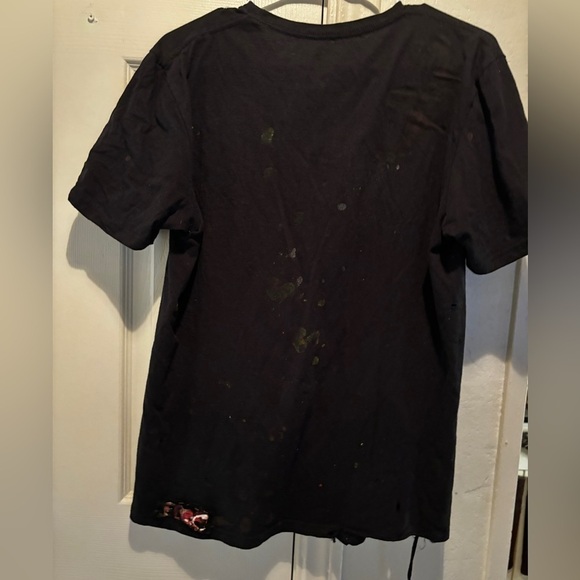 NEW!- Super rare permanent hang tag hence off white styled KISS DESTROYED T RARE - Picture 10 of 13